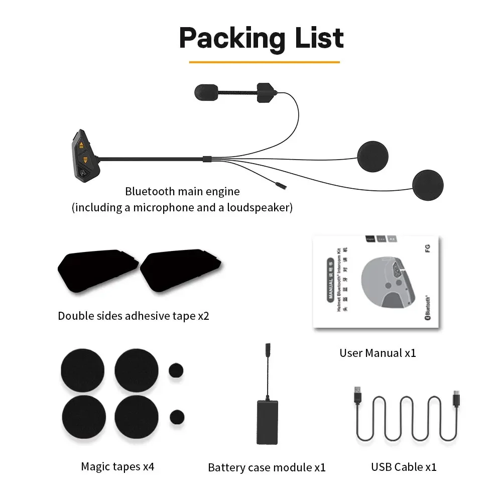 Новая водонепроницаемая Bluetooth-гарнитура FreedConn для мотоцикла FG Connect дуплексная