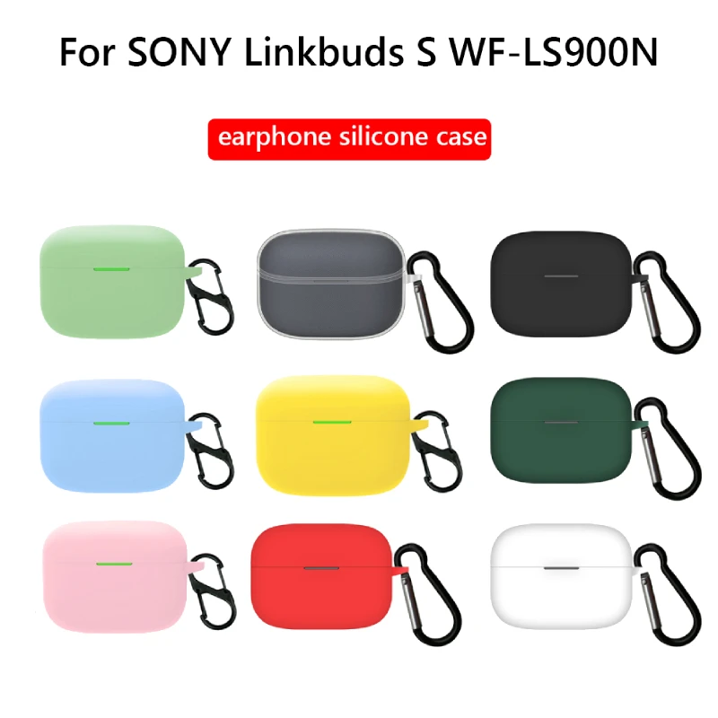 

Soft Silicone Cases for Sony Linkbuds S WF-LS900N Charging Box Holder Protective Earphone Headphones Cover with Hook