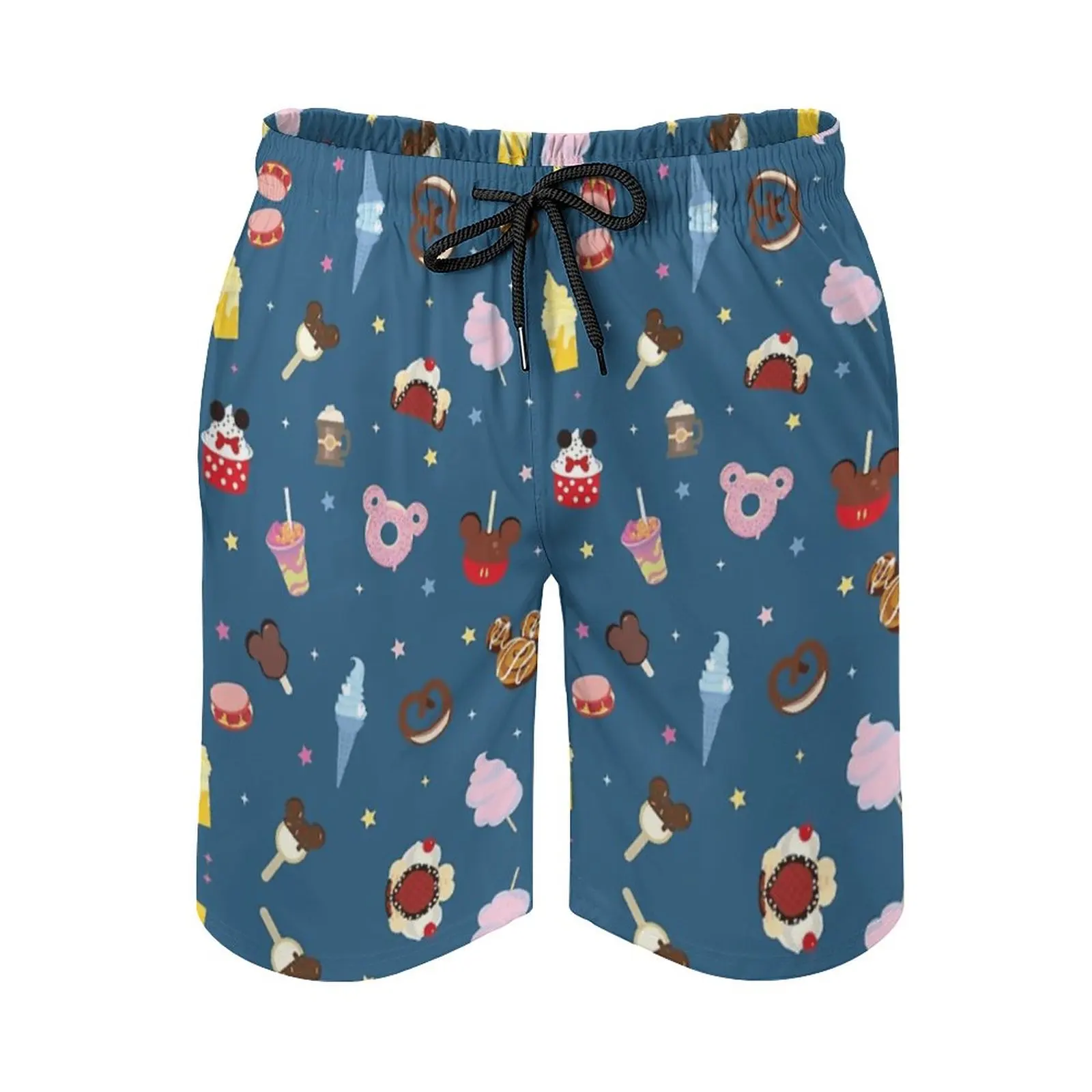 

Anime Men's Beach Shorts Food Delicacy(0003) Loose Elastic Causal Cute Male Shorts Loose Adjustable Drawstring Breathable Quick