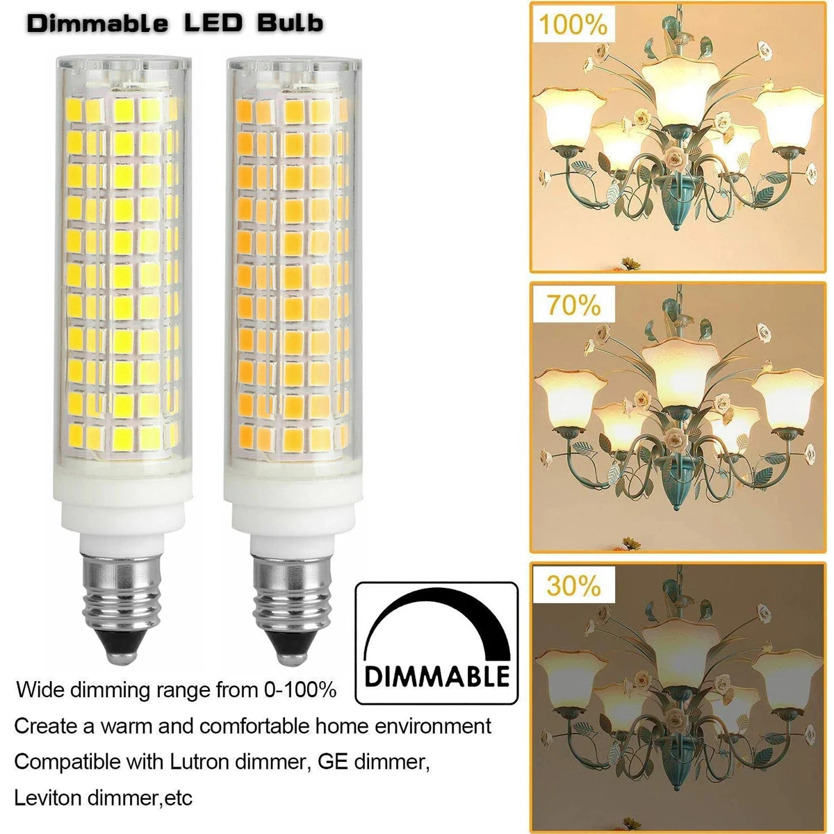Светодиодная лампа 15W 136LED G9 Мини - лампочка 110 вольт 220