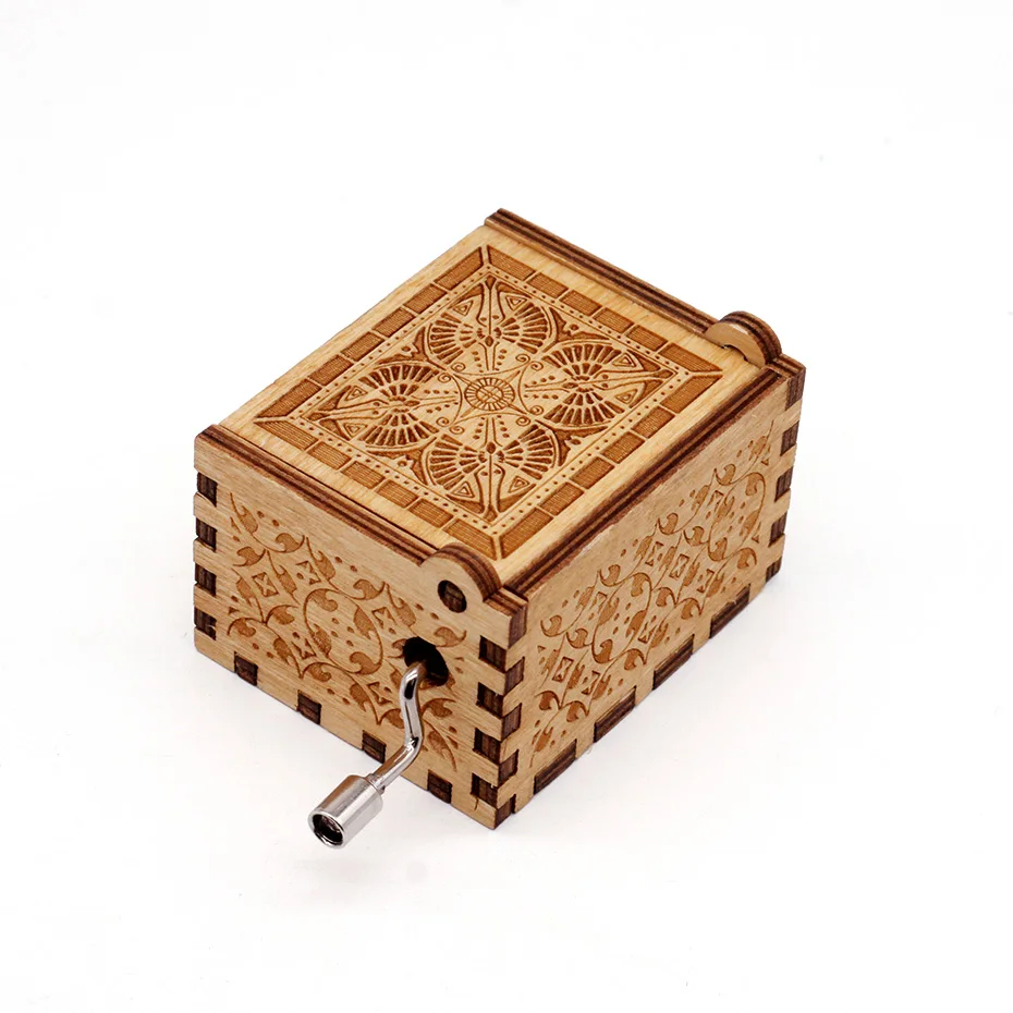 Частный пользовательский DIY картинка текст деревянная музыкальная шкатулка с