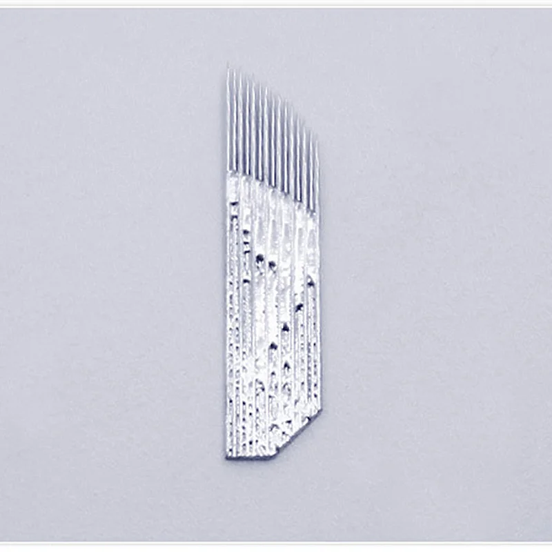 Одноразовые двойные иглы для микроблейдинга 100 шт. 1/2/3 рядов татуажа бровей |