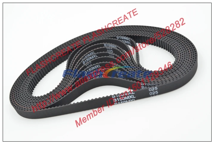 10 шт. B150 MXL зубцы ремня 150 ширина 6 35 мм = 025 дюйма длина 304 80 120 дюймов резиновый