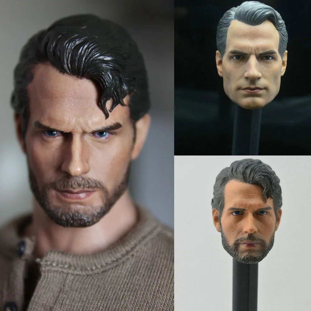 

1/6 Scale Male Head Sculpt Carved Exquisite Head Henry Cavill Handsome Idol Of The People'S Hero Fit 12Inch Action Figure Model