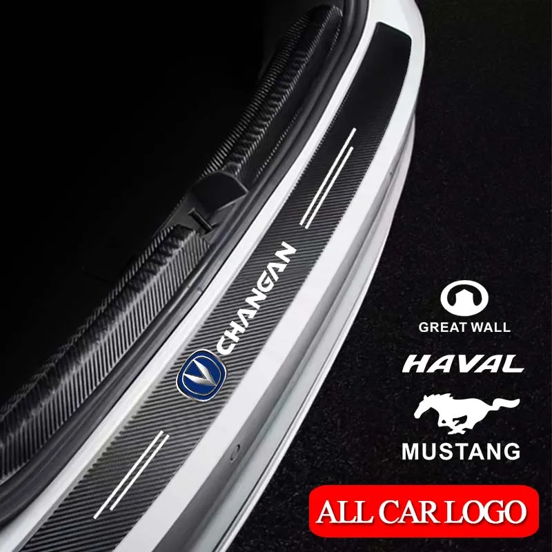 

1pc Car Emblem Trunk Edge Protection Sticker for SsangYong Korando Actyon Rexton Musso Rodius Kyron Chairman Tivoli Accessories