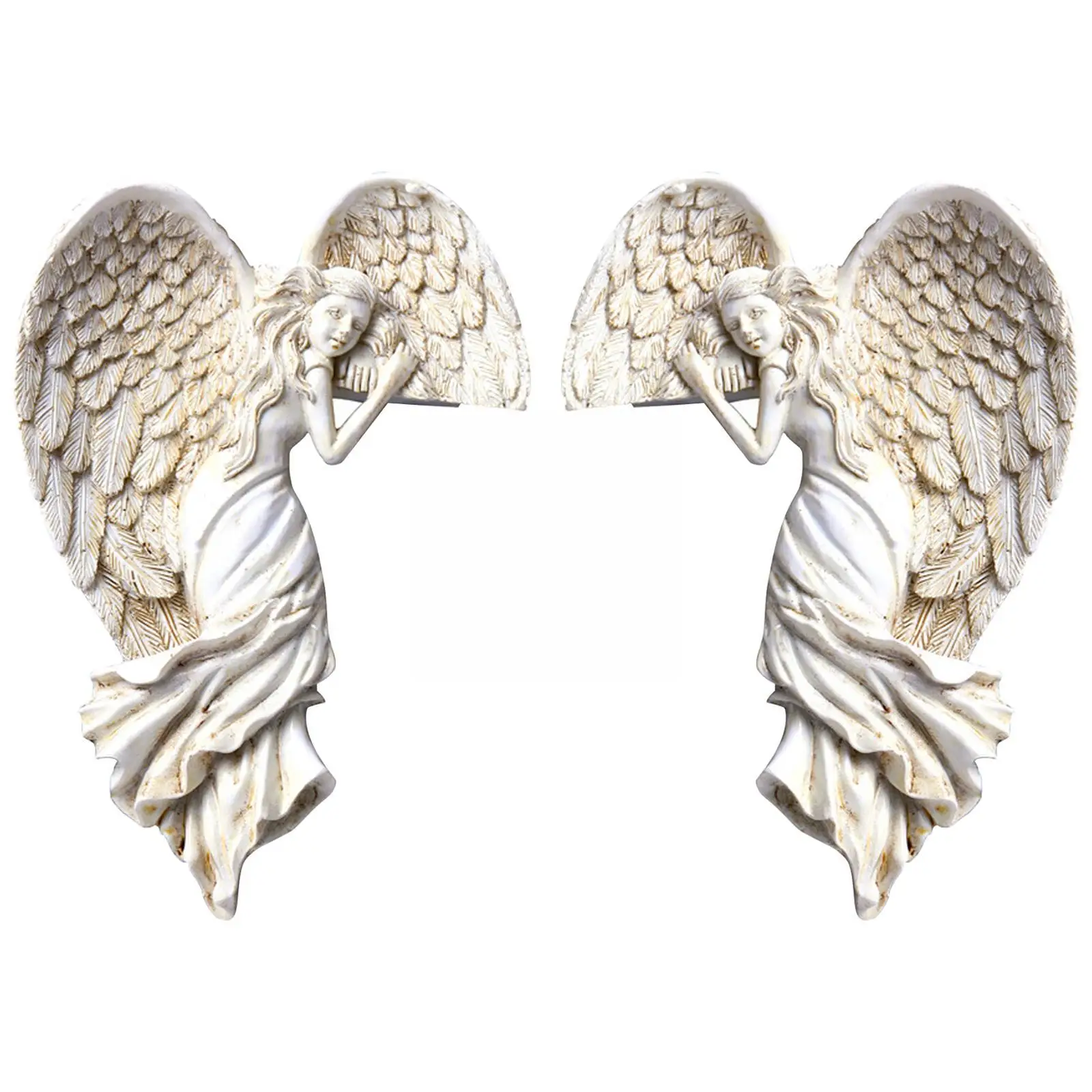 

Дверная рама, скульптура крыла ангела, имитация богини, домашняя экшн-рама для комнаты, гостиной, спальни, Ретро Декор для стен ангела, столб ...