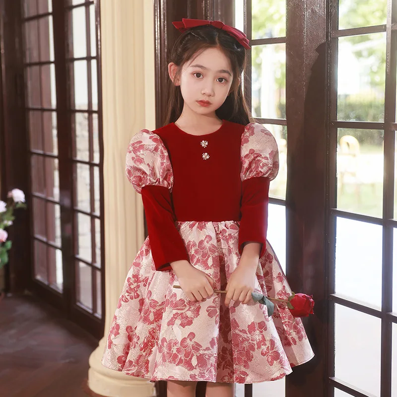 

Новинка 2023, высококачественное бальное платье принцессы для девочек, одежда для детского дня рождения, вечерние платья для торжественных мероприятий