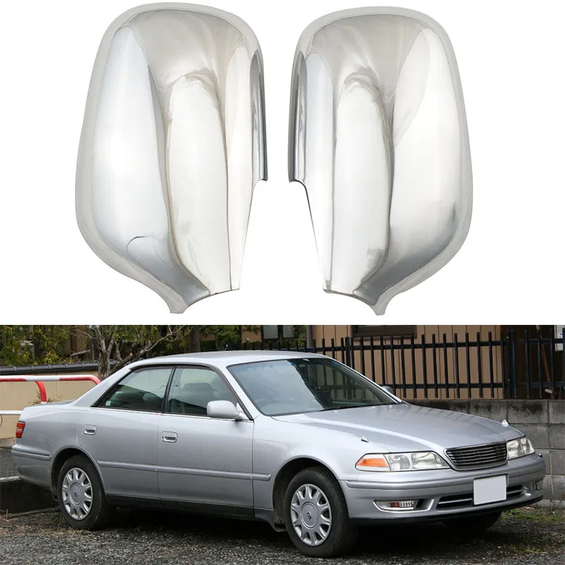 

Side Wing Mirror Cover Rearview Rear View Overlay Chrome Car Styling Accessories For Toyota Mark II GX100 1996 - 2000