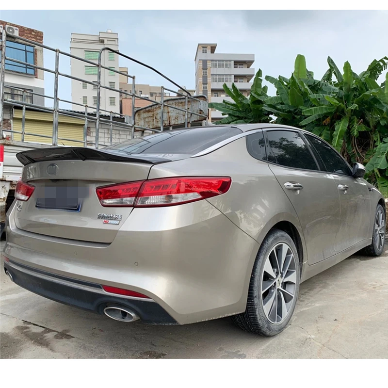 Для KIA K5 спойлер optima 2014 2015 2016 2017 2018 2019 углеродное волокно/FRP заднее крыло R style