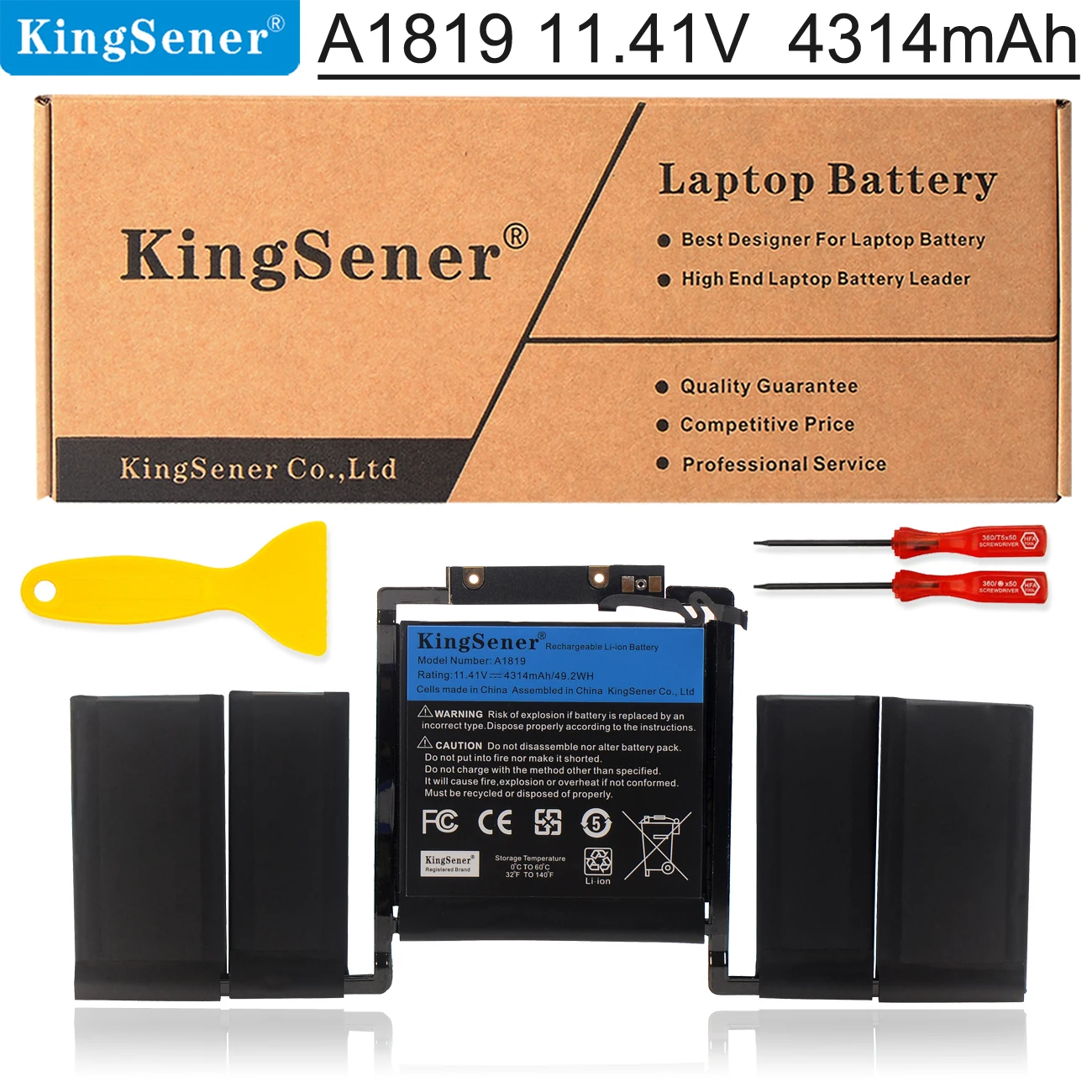 Аккумулятор Kingsener A1819 для Apple MacBook Pro 13 дюймов сенсорная панель A1706 конец 2016 г.