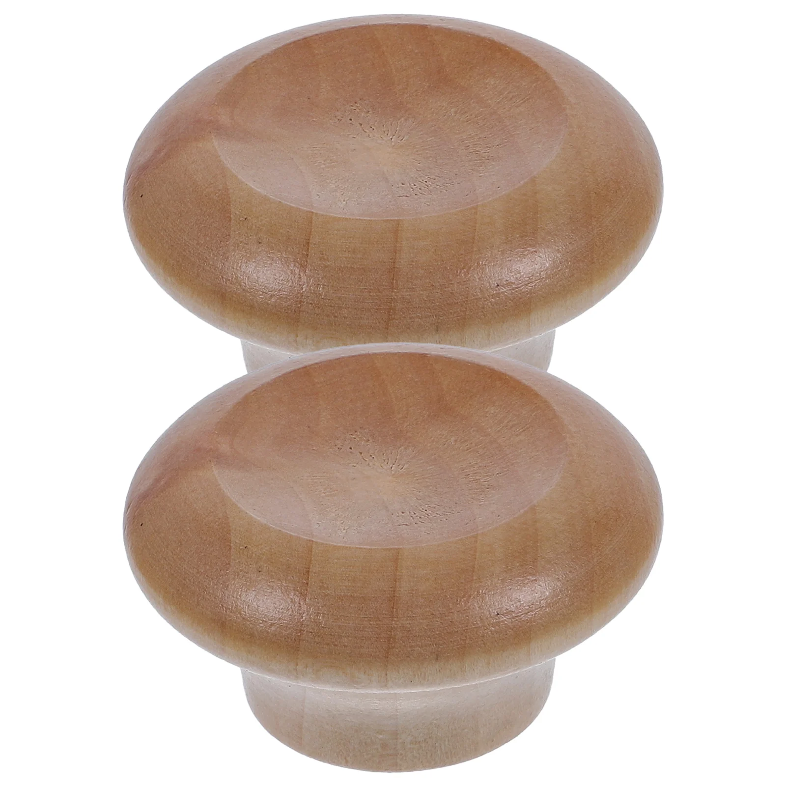 

2Pcs Wood Pan Lid Knobs Portable Pan Lid Knobs Pot Lids Replacements Lid Handles