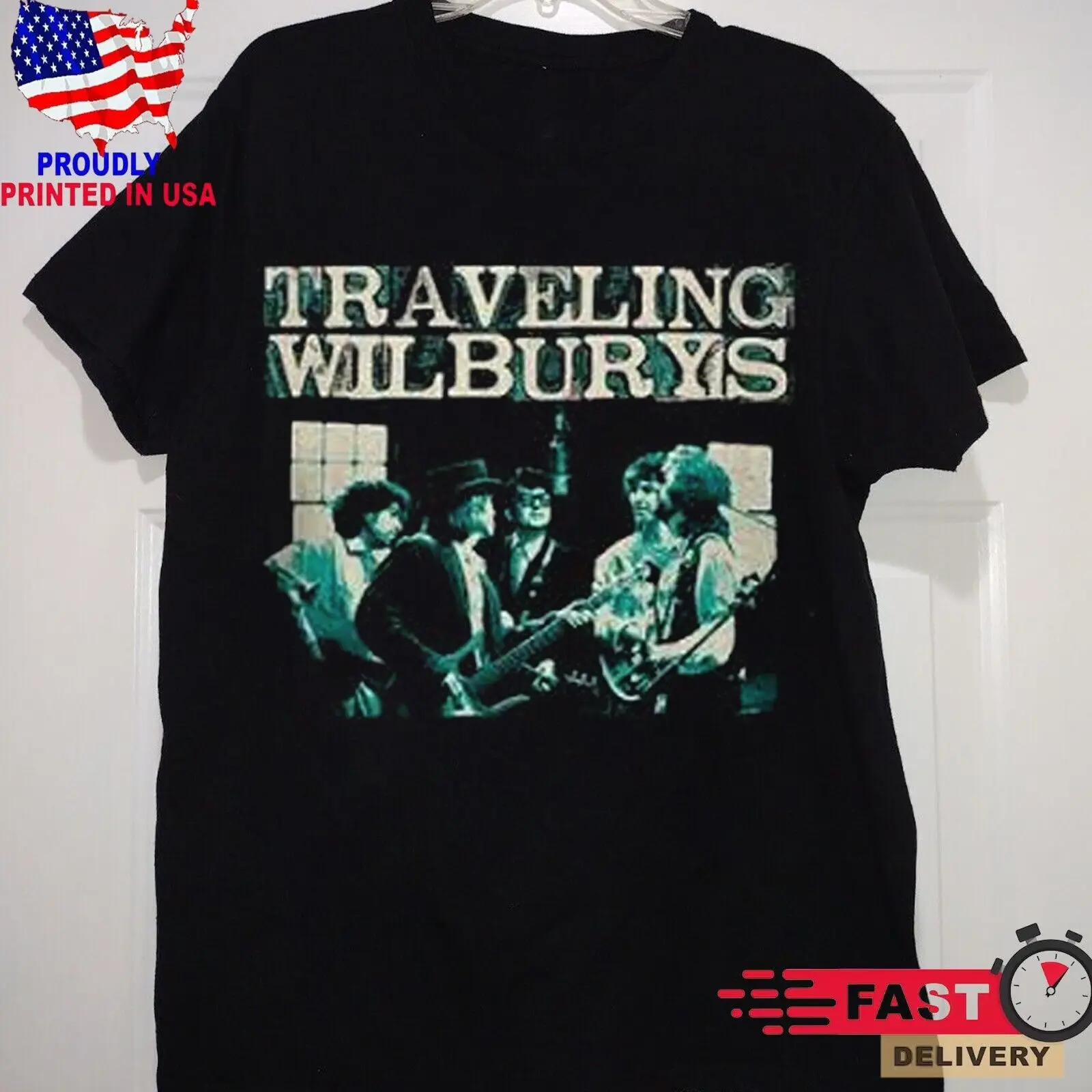 Новая популярная мужская футболка в стиле хип-хоп с альбом Traveling Wilburys S 5XL