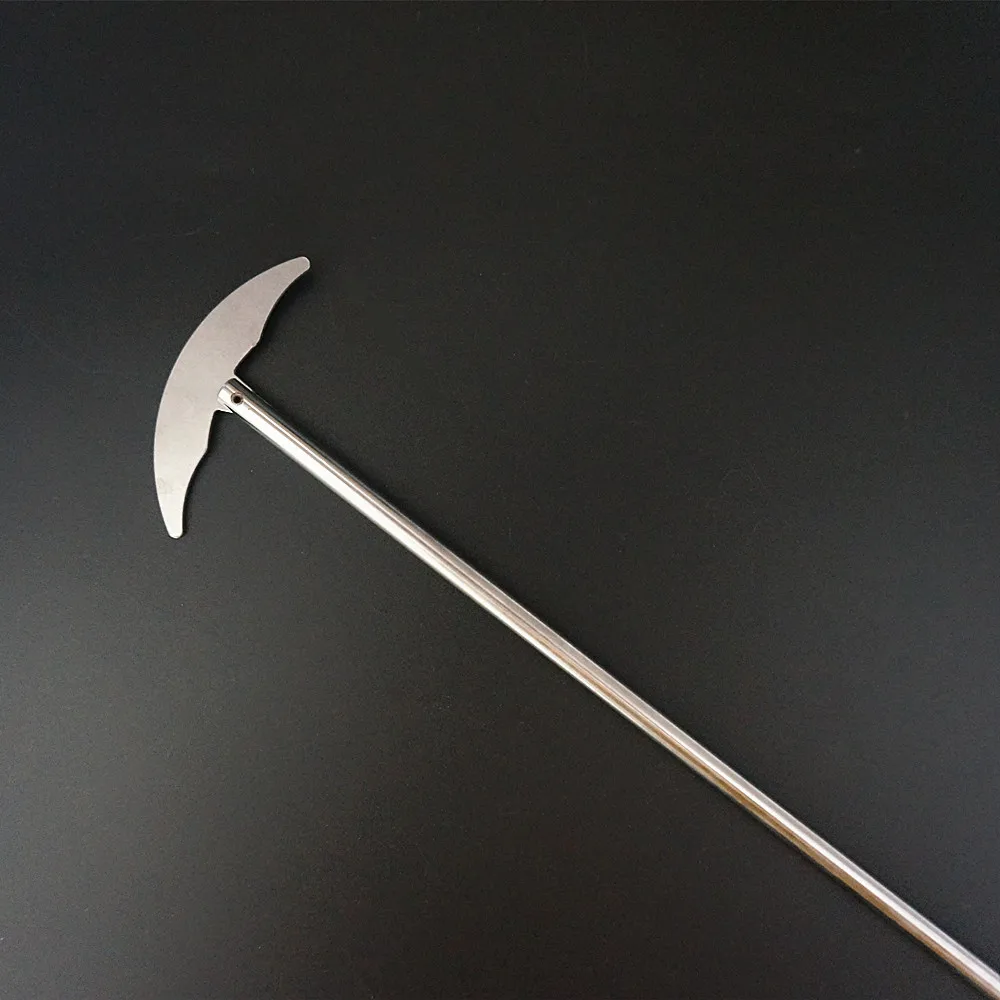 

1pc lab stainless steel paddle hooked blade Special for 50ml 100ml 250ml 500ml round-bottom flask,Used in lab agitator