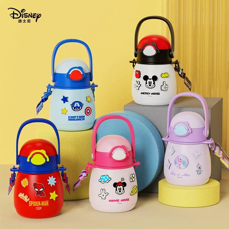 Mug Frozen 316 Stainless Steel Vacuum Flasks For Baby Cute Children Water Cups With Straw
