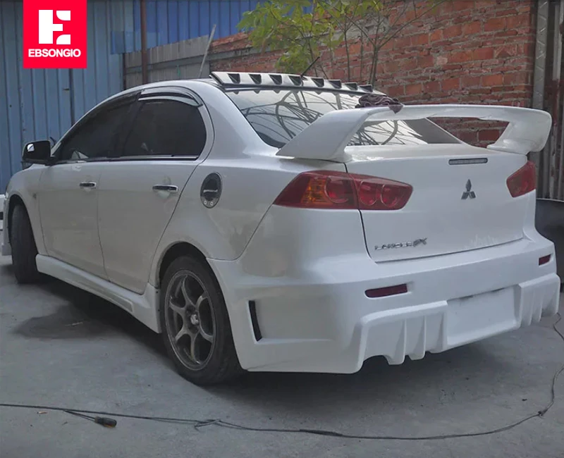 Стайлинг автомобиля ABS-материал белый спойлер задние детали для Mitsubishi LANCER EVO 2010 до