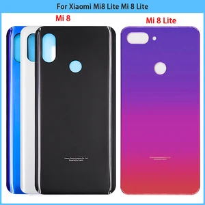 New For Xiaomi Mi 8 Mi 8 Lite Battery Back Cover Rear Door Cover For Xiaomi Mi 8 Lite 3D Glass Panel in USA (United States)
