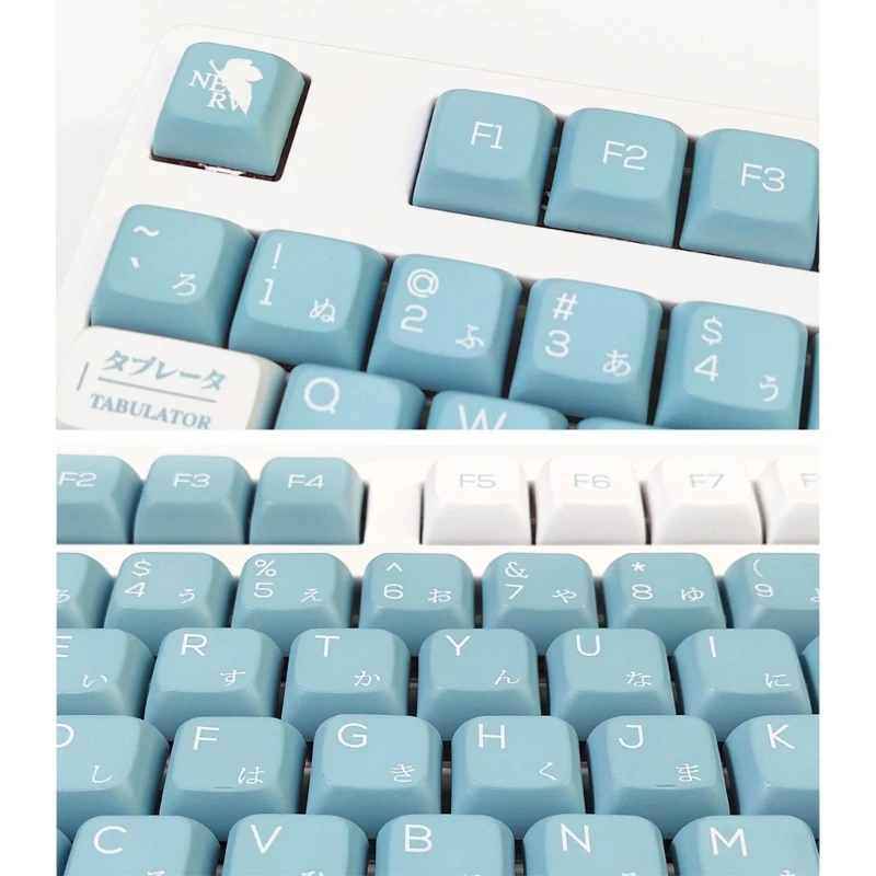 

116Keys/Set XDA Profile Custom EVA-00 Anime Keycaps PBT Dye Sublimation Keycaps for MX Cherry Mechanical Keyboard