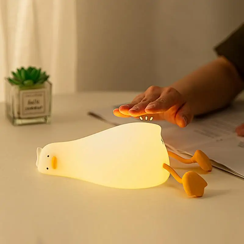 

Led Night Lamp Boxed Duck-shaped Low Power Consumption Healthy Safe Durable Lamp Led Atmosphere Light Abs Long Endurance 260g