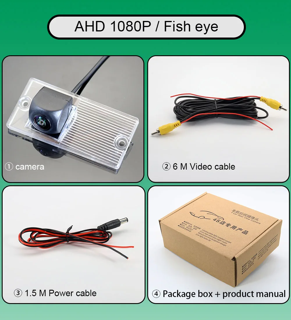 

Автомобильная камера заднего вида для KIA Sportage MK2 2005 2006 2007 2008 2009 AHD 2010 P 1080 ° «рыбий глаз», резервная камера HD с ночным видением