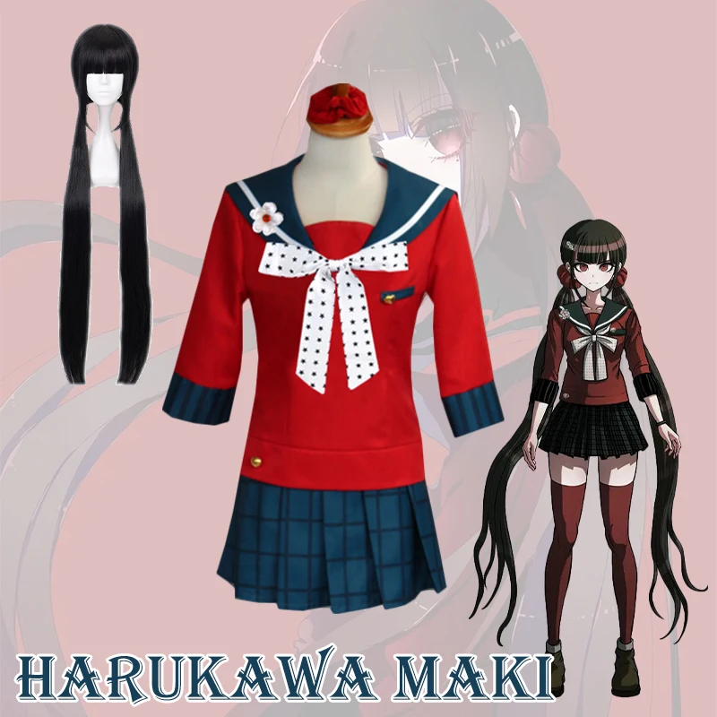 Danganronpa Harukawa Maki Cosplay Costume Anime Super Uniform For Woman Halloween