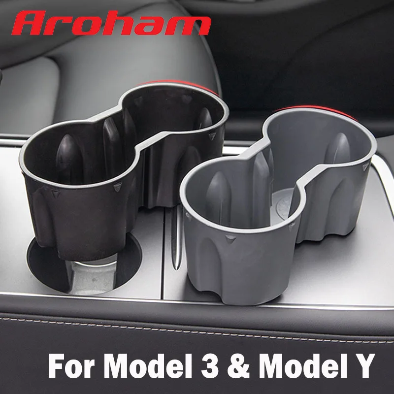 

High Quality Water Cup Holder For Tesla Model 3 Center Accessories Water Proof Car Coasters For Tesla Model Y Car Model3