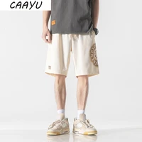 caayu beach shorts mens summer casual sweatpants fashion hip hop harajuku trend men loose drawstring holiday gulf shorts mens