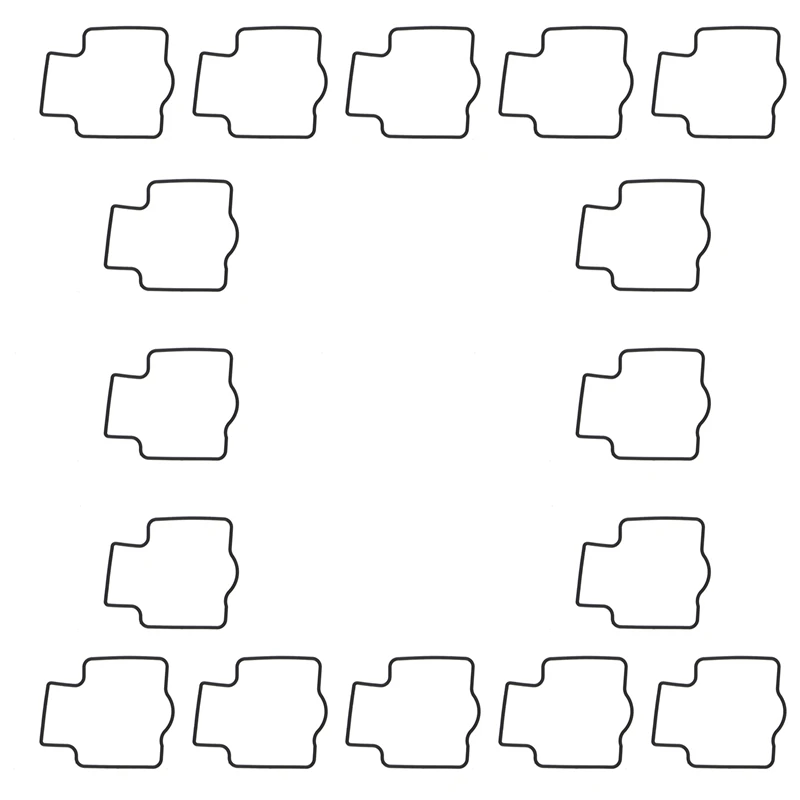 For Kawasaki ZXR750H STINGER ZXR600 ZZR1100G ZZR1200C ZZR600D ZZR600E ZX600E Carburetor Repair Bottom Shell Gasket 16 Pc