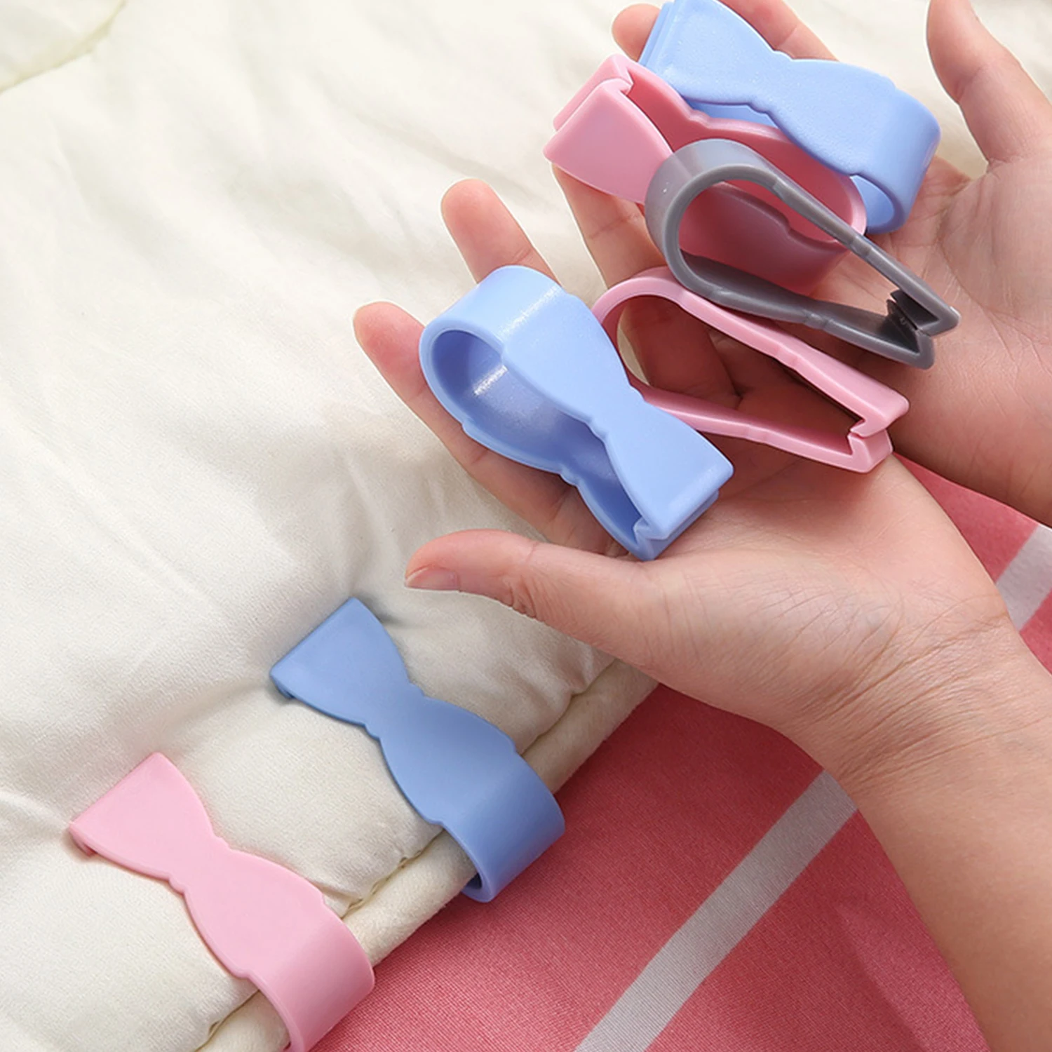 

6pcs/set Bed Sheet Clips Quilt Bed Cover Grippers Children Non-slip Bed Sheet Holder Fixer Duvet Cover Clamps Blanket Fastener