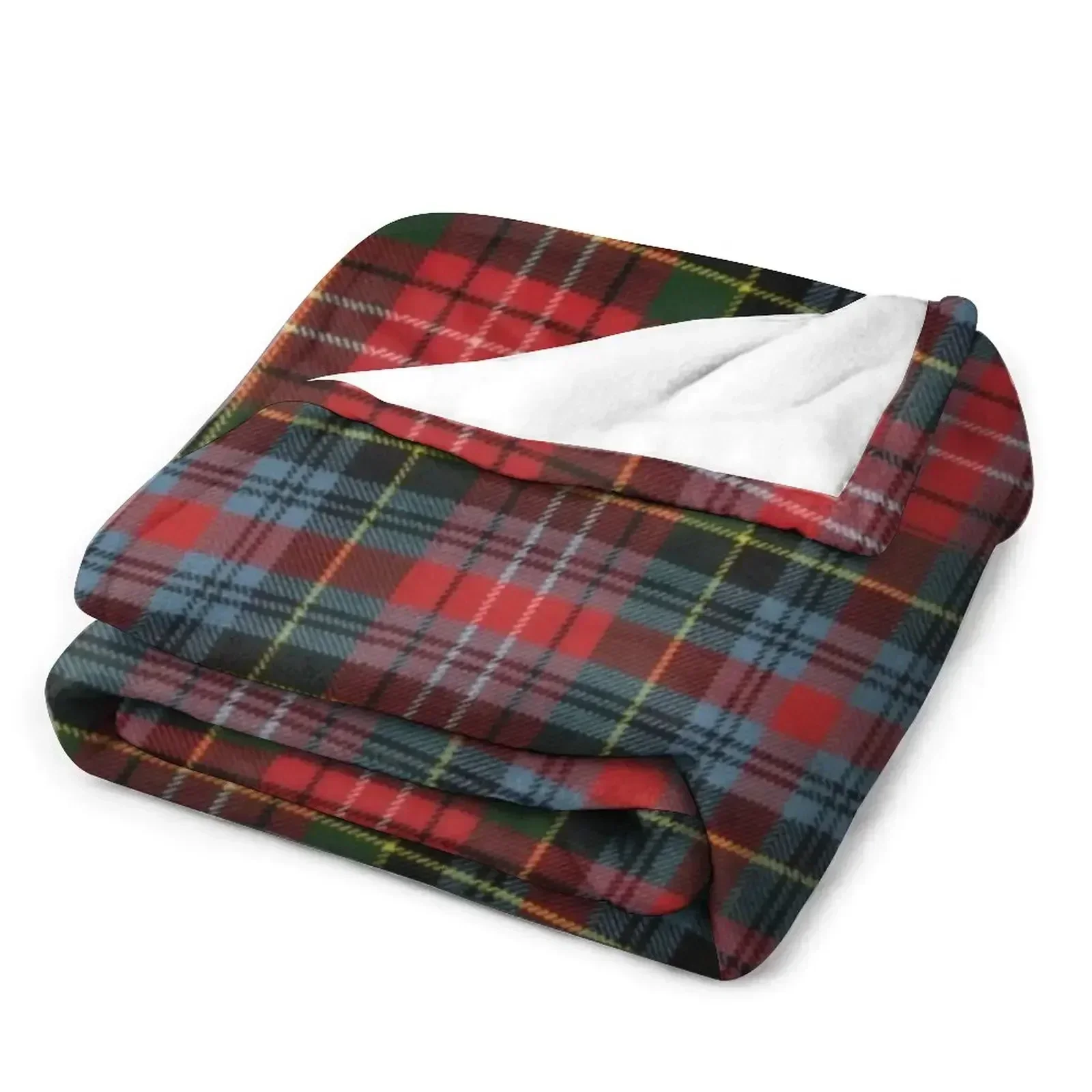 Фото Плед Caledonia Original Clan Tartan, пушистый плюшевый плед для дивана и кресла №3