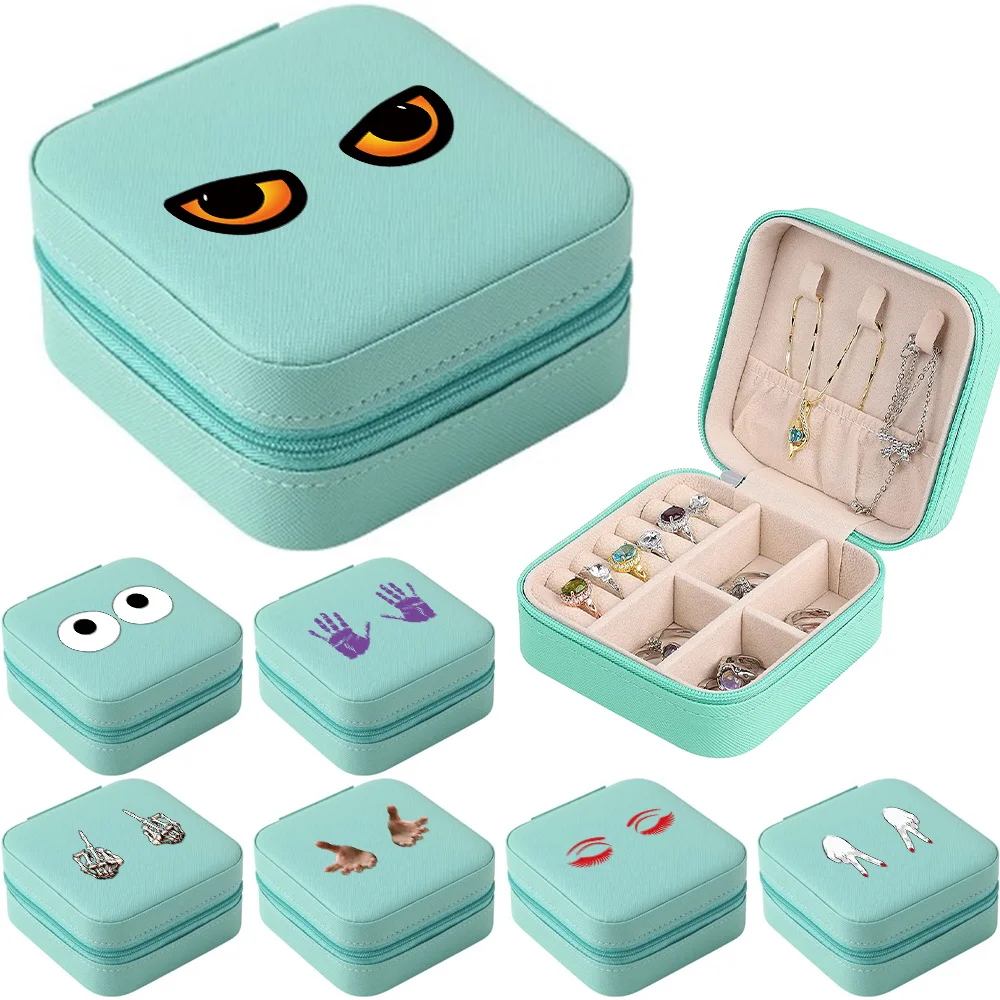 

Jewelry Organizer Box Jewelry Ring Necklace Earrings Storage Box Chest Pattern Jewelry Home Cosmetic Organizer Display