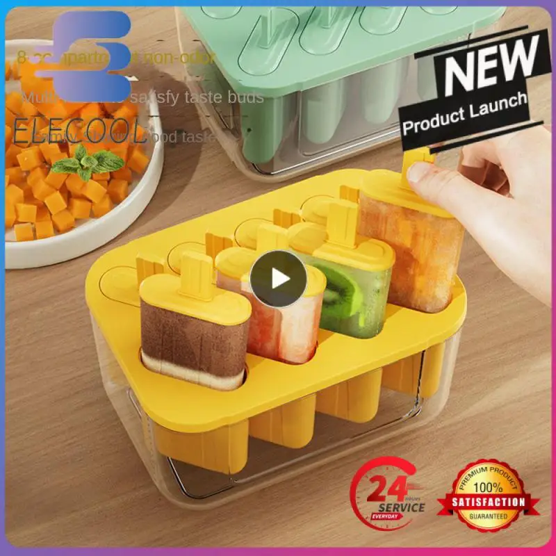 Силиконовая форма для мороженого с крышкой коробка фруктового льда пищевых