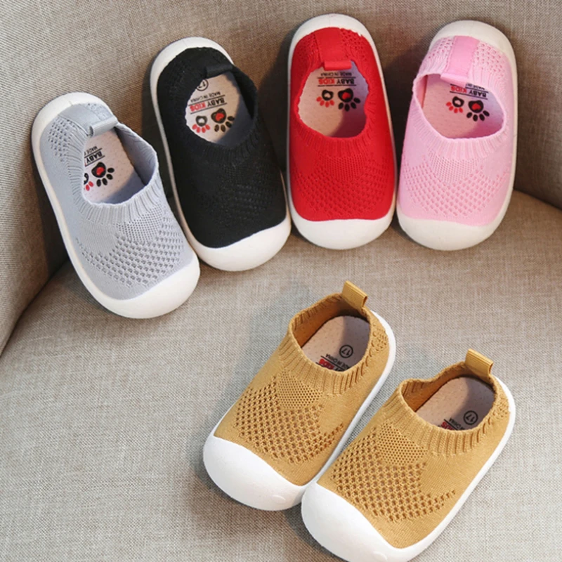 

2021 Baby First Walkers Shoes Breathable Infant Toddler Shoes Girls Boy Casual Mesh Shoes Soft Bottom Comfortable Non-slip Shoes