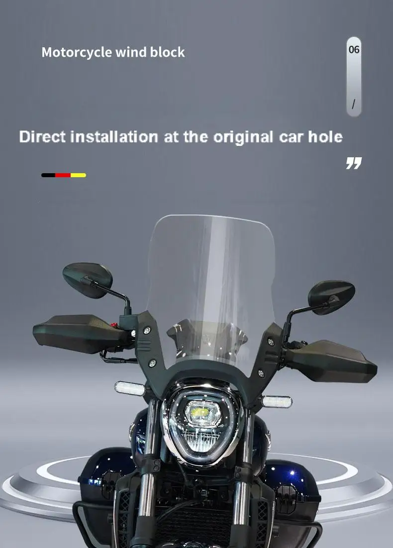 Фото Для Haojue SUZUKI TR300 защита груди ветрозащитные аксессуары для модификации TR 300 TR-300 переднее лобовое стекло мотоцикла №2