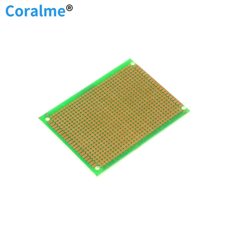 2pcs 7X9cm FR4 Single Side PCB Prototype Universal Experiment Printed Circuit Board Epoxy Glass Fiber FR-4 Green 7*9cm |