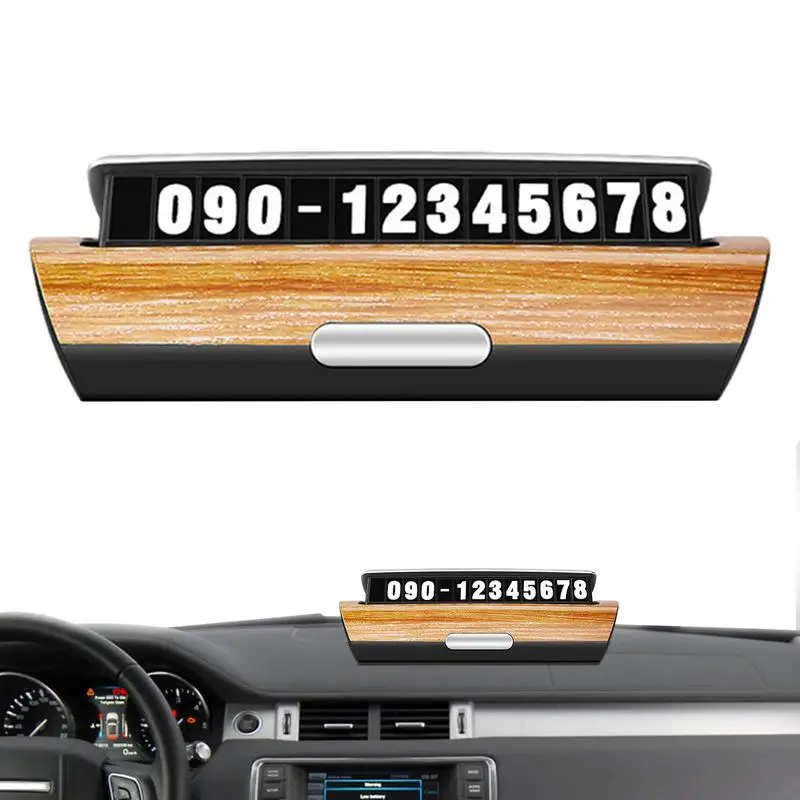 

Car Parking Number Plate Temporary Automobile Parking Plate Number Card Heat-resistant Phone Numbers Plate Parking Number Plate