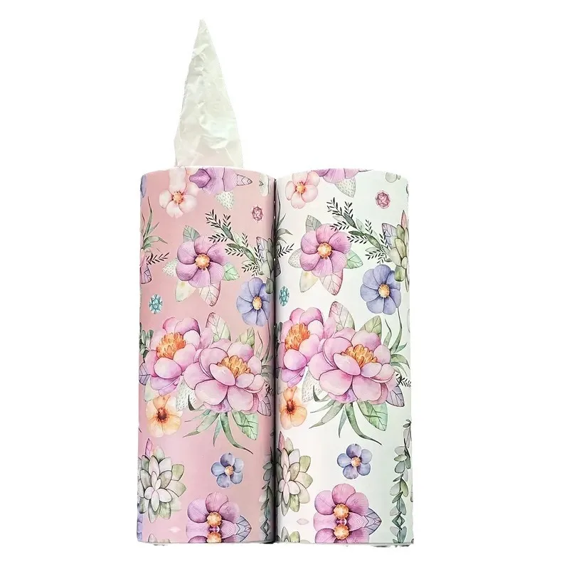 

Бумажные Полотенца В Цилиндрической Упаковке С Цветочным Узором, 1 Или 2 Рулона В Упаковке, Подходят Для Автомобиля И Дома