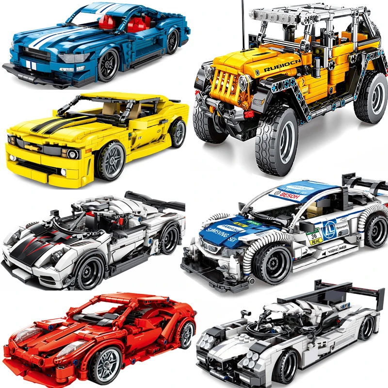 

601PCS Wrangler RubiconED Car Model high-tech Car Building Blocks Bricks Creator Speed Racing Car Set,Building Blocks Kit Set