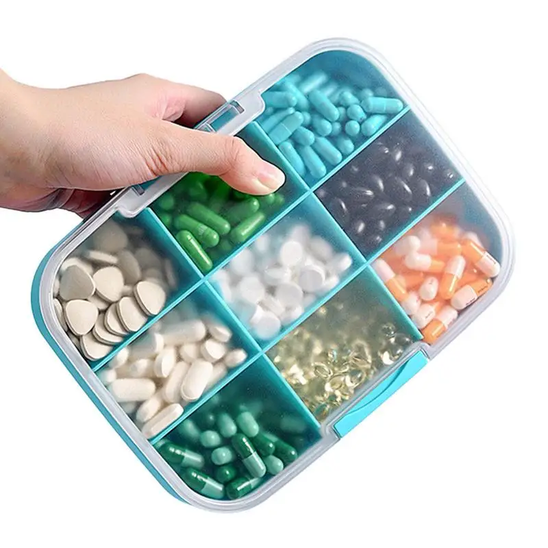 

Travel Pill Organizer Moisture Proof Pills Box For Pocket Purse Daily Pill Case Portable Medicine Vitamin Holder Container