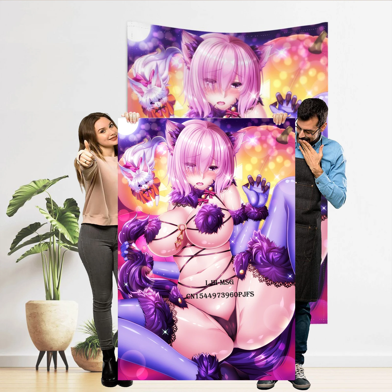 

Fate Grand Order Tapestry Anime Stuff FGO Painting Wall Decor Sexy Doujin Tapestry for Bedroom Hentai Poster Wall Tapestry Merch