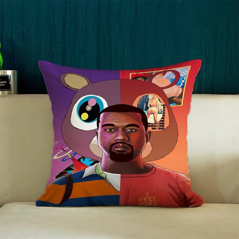 Чехол K-Kanye Omari West для наволочек 45x45 чехлы подушек украшение дома эстетическое