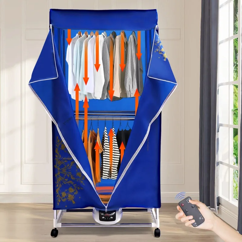 

TOOL1SHOoo Clothes Dryer Travel Dryer Machine Electric Portable Clothes Wardrobe Dryer for Apartment 1200W