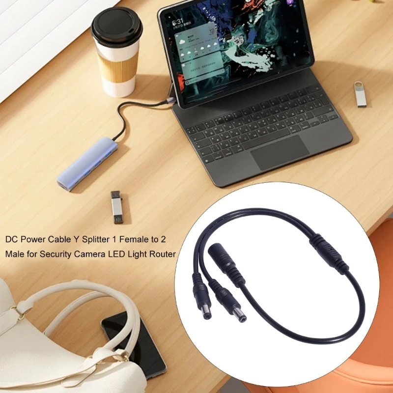 Кабель-разветвитель адаптера питания 5 5x2 1 мм для светодиодного освещения и
