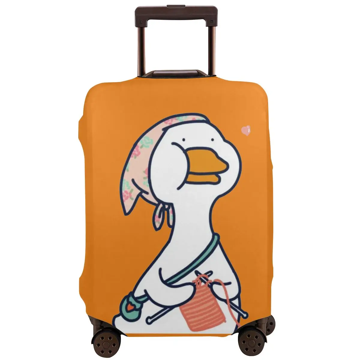 

Чехол для дорожного костюма I Love You Duck, чехол для багажа, моющийся защитный чехол для багажа, эластичный чехол на молнии, чехол для багажа из п...