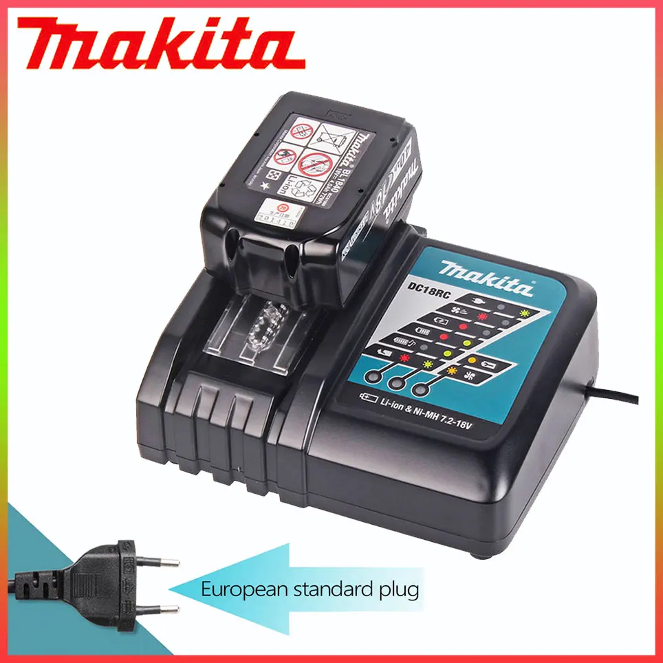 

Makita 14.4V 18V Original DC18VRC Battery Charger Makita 3A 6A Bl1830 Bl1430 BL1860 BL1890 Tool Power Charger USB Prot 18VRF