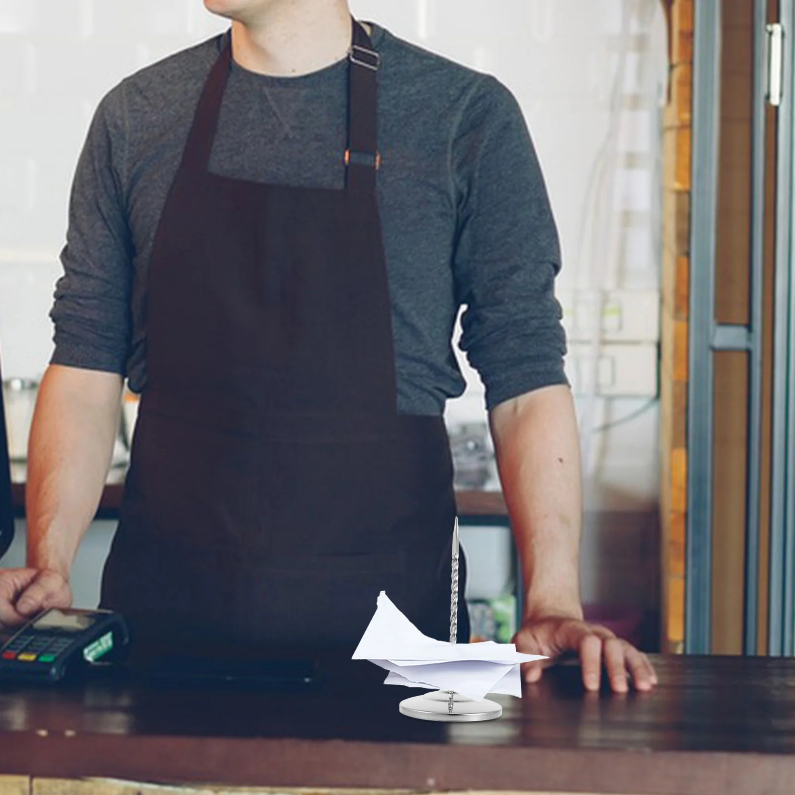 Вставка билетов из нержавеющей стали держатель для квитанций удобное меню