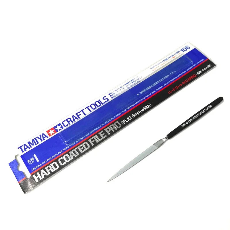 Tamiya 74106 Напильник с твердым покрытием Pro плоский набор пластиковых моделей