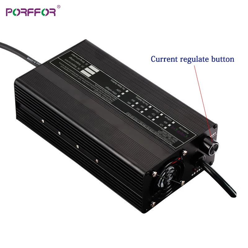 

Porffor auto electric automatic 25A 30A 40A 12V 24V battery charger Li ion LTO lithium titanate Lead-acid battery charger