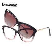 clip on glasses frames womens eyeglasses with frame 2022 optical prescription glasses anti blue light myopia sunglasses