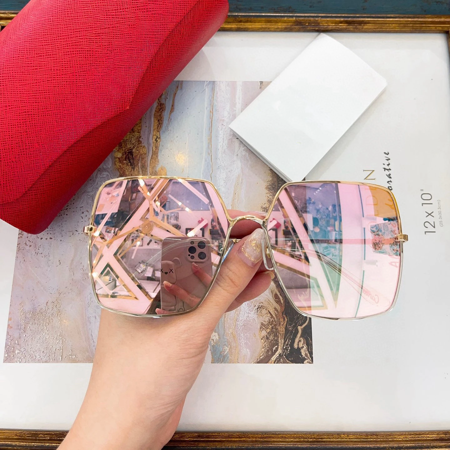 

Fashion Luxury Anti-reflective Sunglasses Women Men UV400 Brand Designer Mirror Lens Sun Glasses CT0361S With Packaging