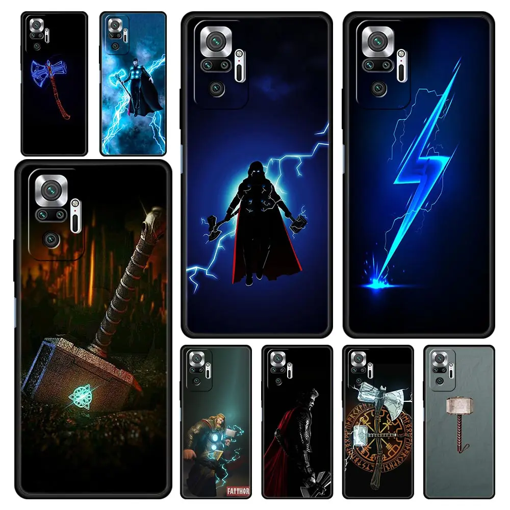 

Cover Case for Xiaomi 11T 12 12Pro 12X Redmi 7 8 9 10 7A 8A 9A 10A 9C 10C K40 K50 Pro Plus Shell Funda Matte Marvel Hero Thor